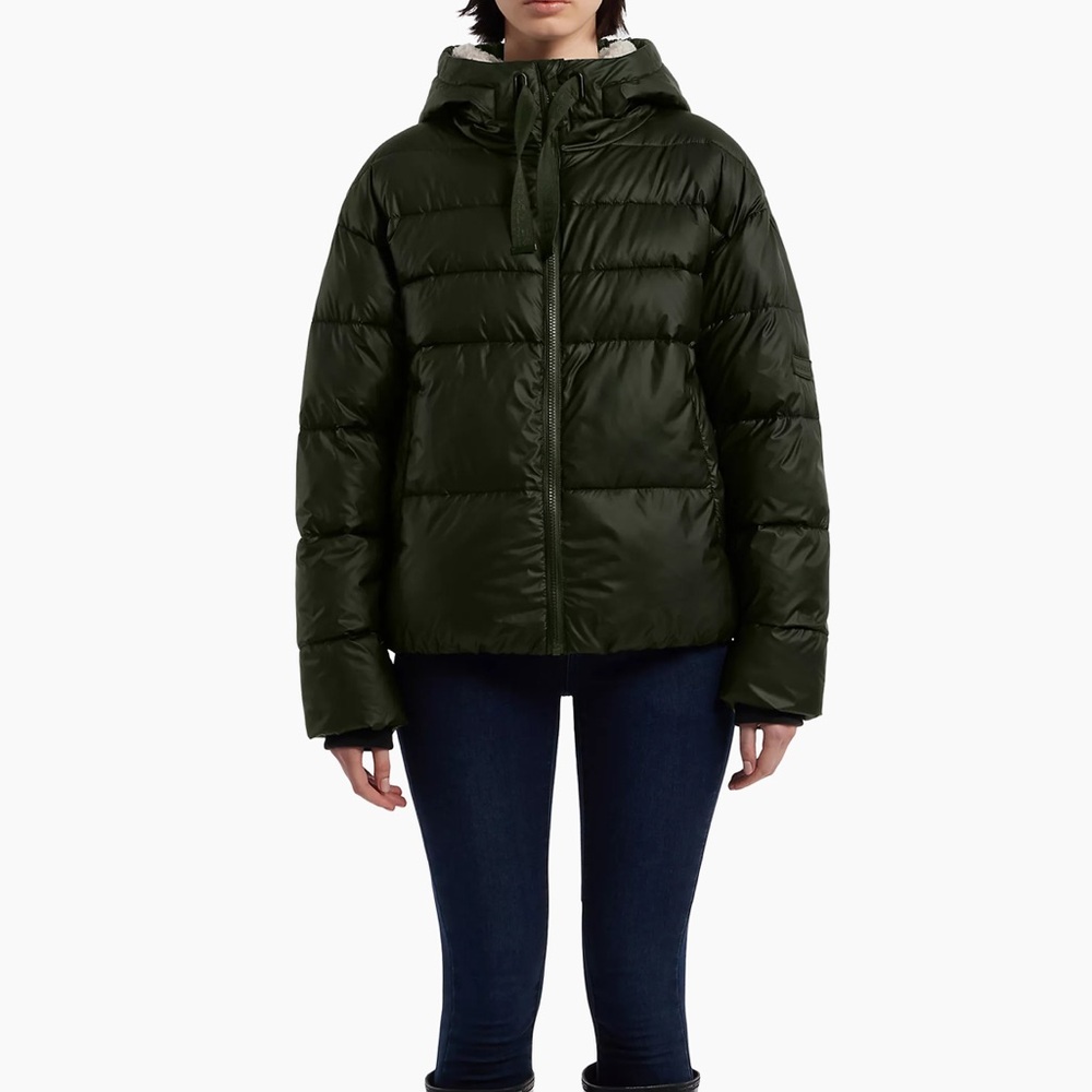 Hunter Admiral Cropped Hooded Puffer Women’s Jacket✨
